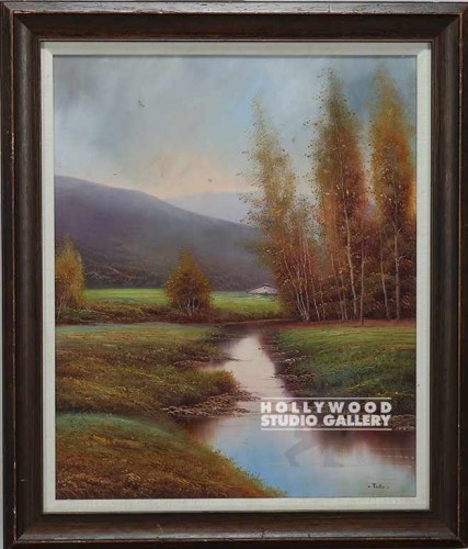 35X29 TRILLO SOFT TREES-STREAM/BRN