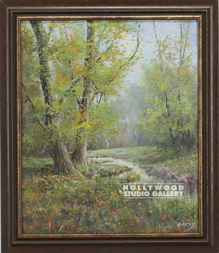 28X24 ESTEVE GREEN TREESCAPE CNVS