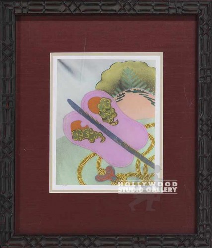 17X15 UTAY ASIAN PINK FAN/ STRIPED