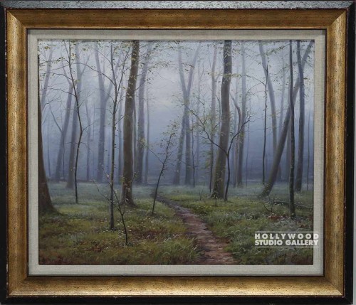 26X30 CAMPS TREESCAPE-FOG/BRN-GOLD