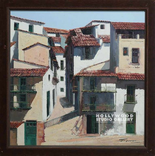 35X35 FERRAN PUEBLO CANVAS / BROWN