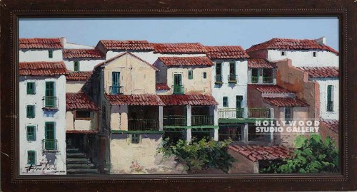 19X34 FERRAN PUEBLO CANVAS/ BROWN