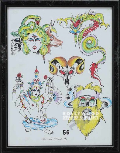12X9 TATTOO FLASH #56/ BLACK