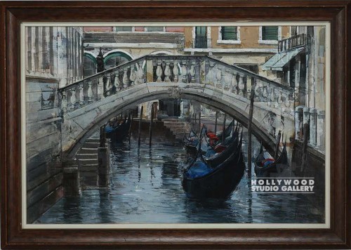 29X42 ALONSO VENICE-ARCH-BRIDGE/WD