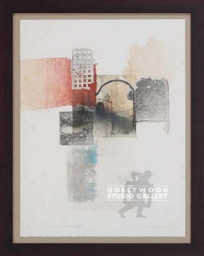 22X17 GUY "ARCO DE" ETCHING/WALNUT