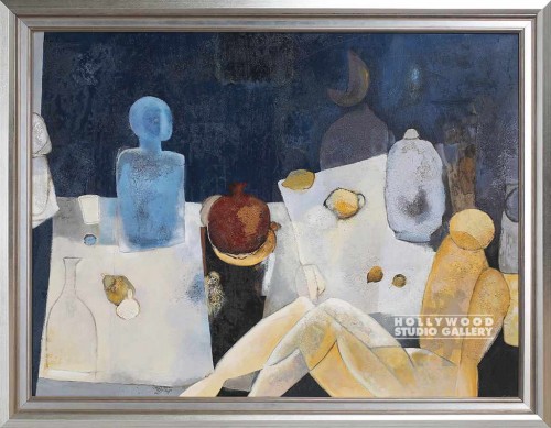 35X44 CALKINS CUBISM-FIGURE/SILVER