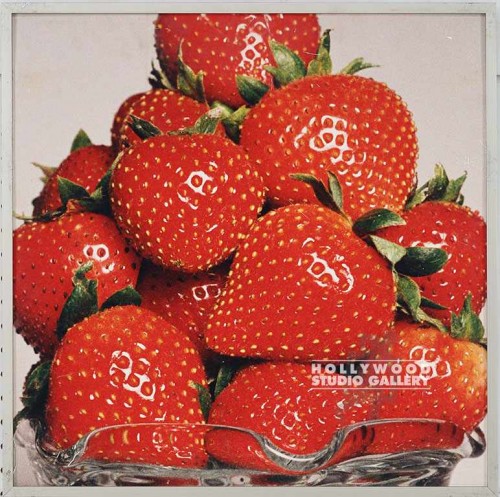 20X20 RF STRAWBERRIES CLOSE-UP ALUM