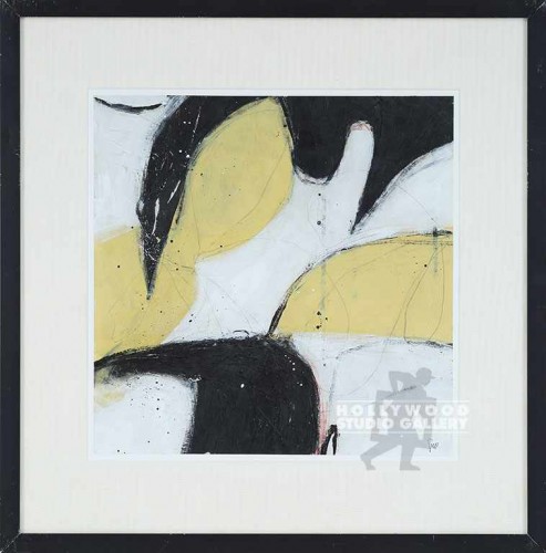25X25 FRIDGE SHAPESB-YEL.ABSTR/BLK