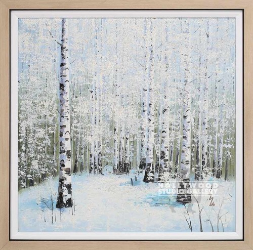 33X33 INAM WHITE FOREST-SNOW CNVS