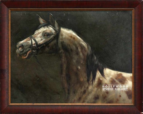 26X32 KRELL HORSE PORTRAIT-DARK/WD