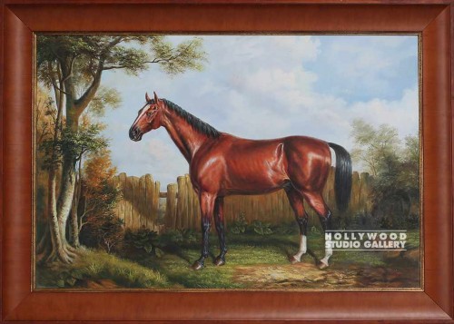 30X42 FORMAL HORSE PORTRAIT/CHERRY