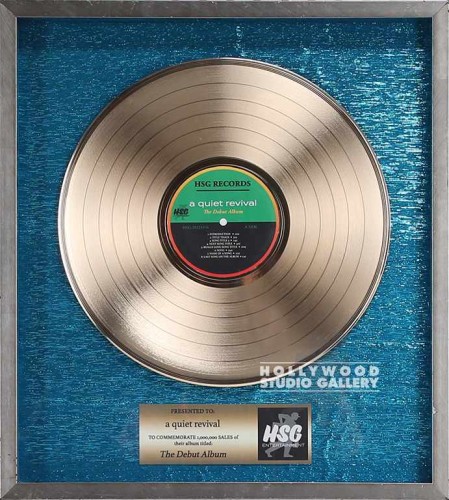 18X16 PLATINUM RECORD-TURQ B.G/SLVR