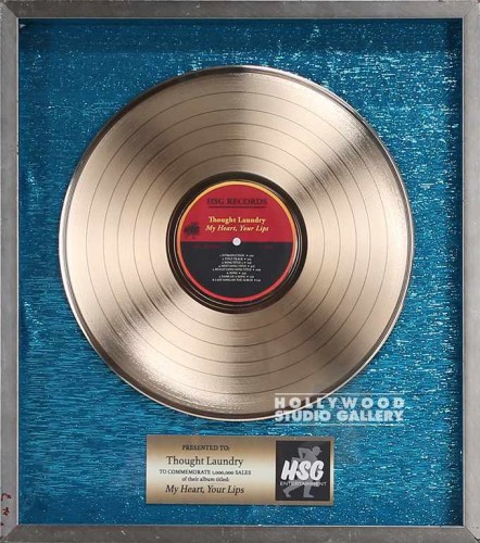 18X16 PLATINUM RECORD-TURQ B.G/SLVR