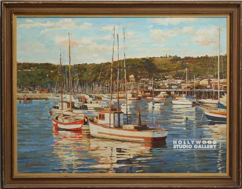 36X45 BOATS-HARBOR-REFLECTIONS/TRAD