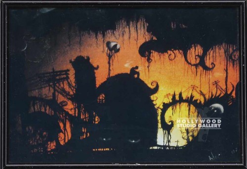 8X11 FOZZY ORNG-BLK CREEPYSCAPE/BLK