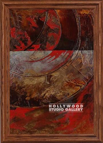 23X16 QUEJIGO RED-BRN-GLD ABS C/OAK