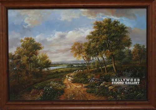 29X41 TRAD.LANDSCAPE-SHEEP/BRN.REV