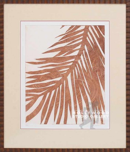 32X27 GILLETTE PALM-SEPIA ETCH/ BRN