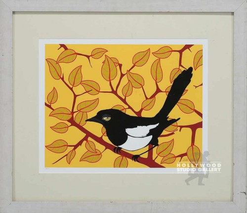 19X22 ZUILL GRAFIC MAGPIE-BIRD/LITE