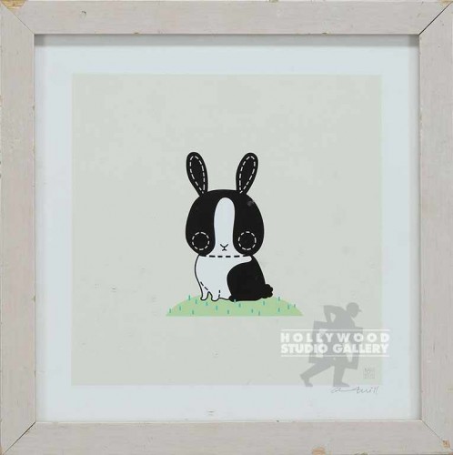 10X10 ZUILL GRAFIC B/W BUNNY /LT WD