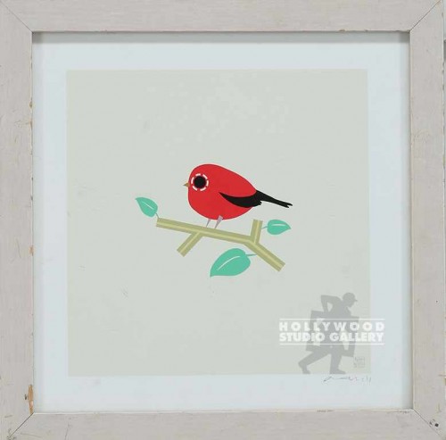 10X10 ZUILL GRAFIC TINY RED BIRD/LT