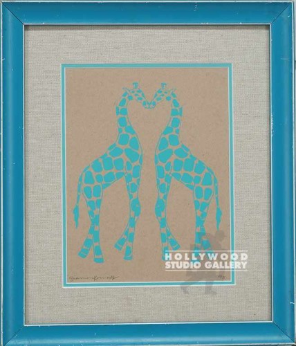 17X15 KENNEDY GRAFIC GIRAFFES/TURQ.