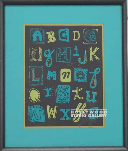 16X14 KENNEDY GRAFIC ABC`S-DARK/MTL