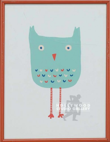 11X9 PETERS AQUA KID-OWL/ORANGE FRM
