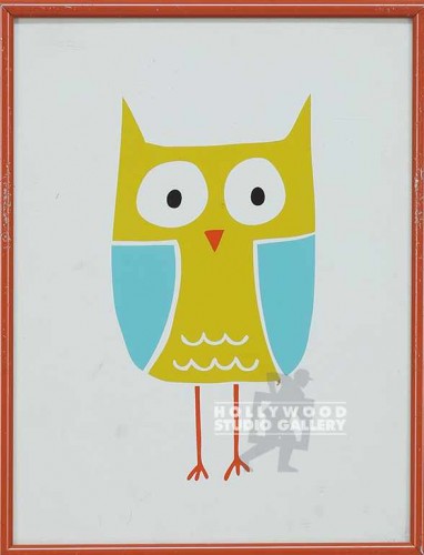 11X9 PETERS GOLD-TURQ KID-OWL/ORANG