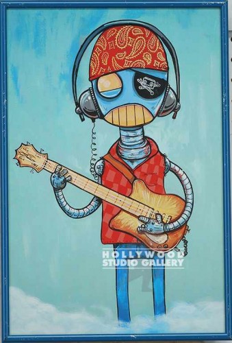 16X11 SPANGLER LET`S ROCK-ROBOT/BLU