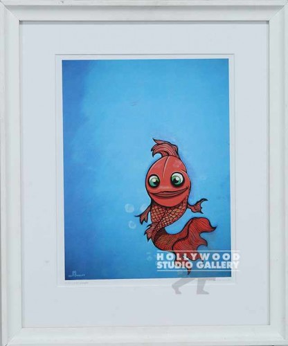 17X14 SPANGLER KID GOLDFISH-BLU/WHT