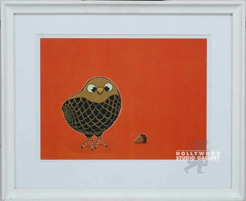 16X19 SPANGLER KID OWL-CORAL/WHT