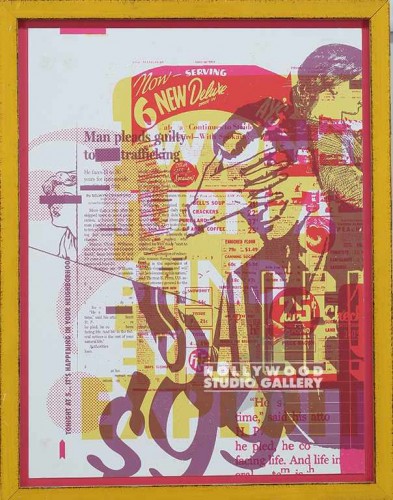 18X14 HELPINK $99 COLLAGE-PINK/YEL