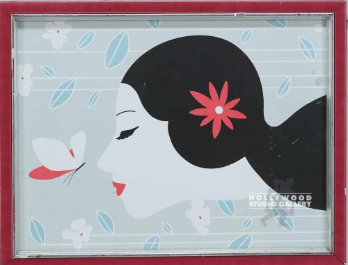 14X18 HELPINK GRAFIC LADY PROFILE