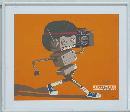 11X13 SPANGLER ROBOT BRO`-ORANG/WHT