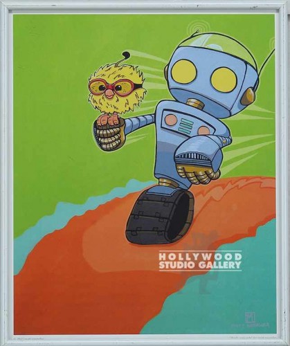 14X12 SPANGLER ROBO-DOZER-OWL/WHT