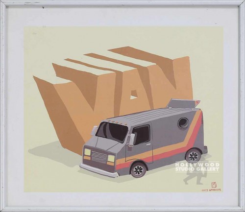 11X13 SPANGLER PINK "VAN"/WHITE FRM
