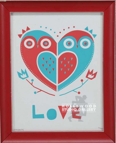 13X10 KENNEDY RED-TURQ HEART/ RED