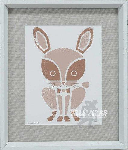 16X13 KENNEDY GRAFIC RABBIT-TANS/WH