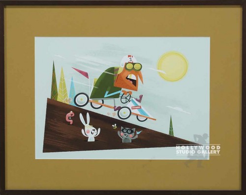 16X21 LEE GUY DOWNHILL GO-CART/BRN