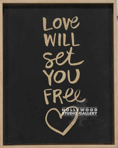 15X12 SANTO "LOVE WILL SET YOU FREE