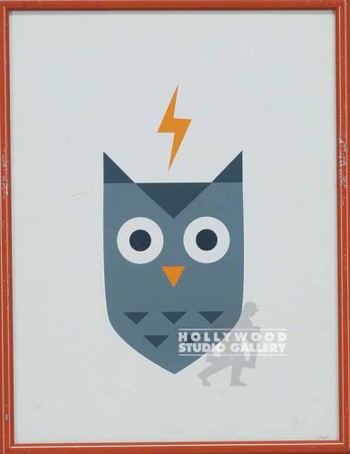 11X9 PETERS OWL-LIGHTNING BOLT/ORNG
