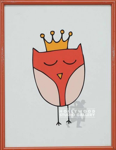 11X9 PETERS OWL W/ CROWN/ORANGE