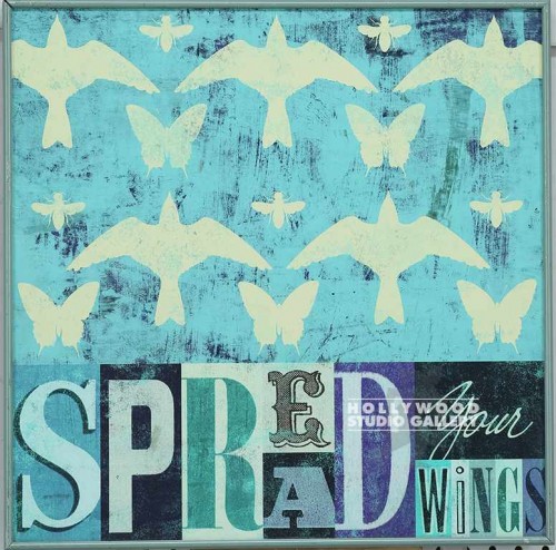 21X21 BRADLEY "SPREAD YOUR WINGS/GR