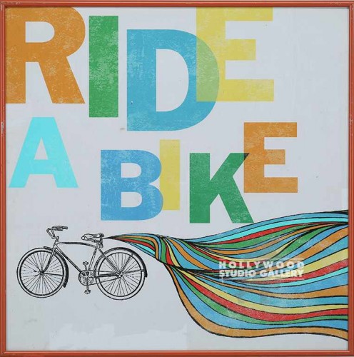 21X21 BRADLEY "RIDE A BIKE"-LT/ORNG