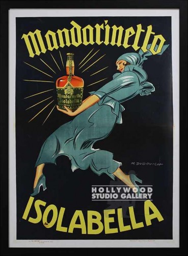 47X34 VINT.AD MANDARINETTO-GRN LADY