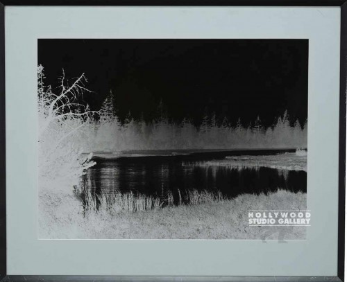 25X31 RF B/W LAKE W/ TREES NEGATIVE