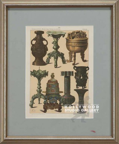 16X13 SLVR FRM/CHINESE VASES (104)
