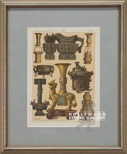 16X13 SLVR FRM/CHINESE VASES (103)