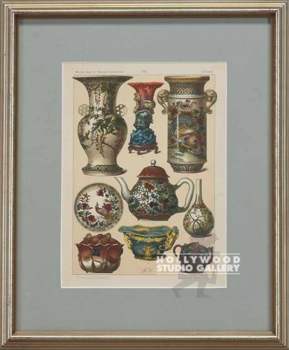16X13 SLVR FRM/CHINESE VASES (105)